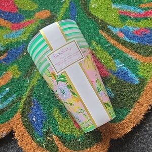 Lilly Pulitzer Striped and Floral Pool Cups